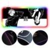 OneHeroSuits Jujutsu Kaisen Creative RGB LED Gaming Mouse Pad Jujutsu Kaisen Printing Black And White