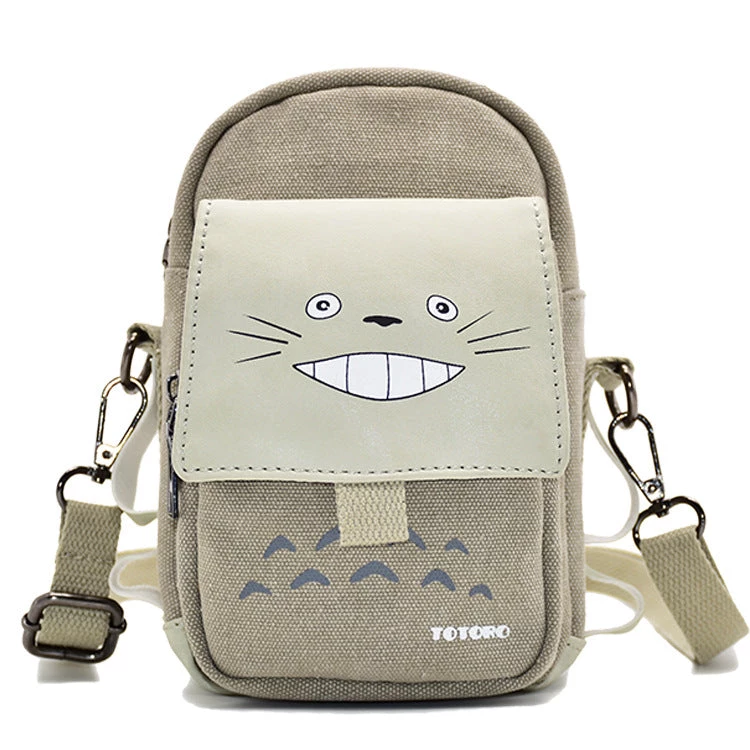 Totoro Smile Printed Waist Bag 3 Pocket - OneHeroSuits Accessories 1 Totoro Smile Printed Waist Bag 3 Pocket - OneHeroSuits Accessories