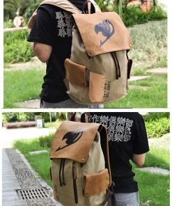 OneHeroSuits Fairy Tail Backpack Natsu Guild Symbol Printed Animation Creative Bag Accessories