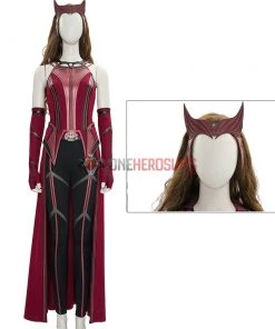 2021 New Scarlet Witch Cosplay Costume WandaVision OneHeroSuits