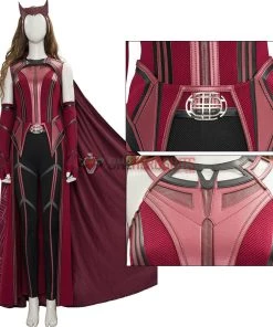 2021 New Scarlet Witch Cosplay Costume WandaVision OneHeroSuits