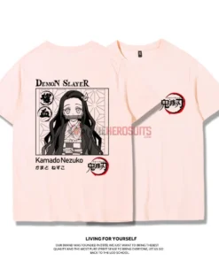 OneHeroSuits Demon Slayer Creative Print Anime T-shirt Nezuko/Tanjiro/Giyuu