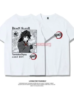 OneHeroSuits Demon Slayer Creative Print Anime T-shirt Nezuko/Tanjiro/Giyuu