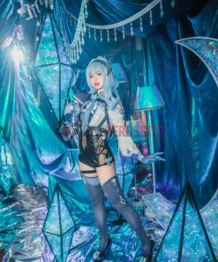 OneHeroSuits Eula Genshin Impact Cosplay Costume Full Set With Cosplay Boots Costumes