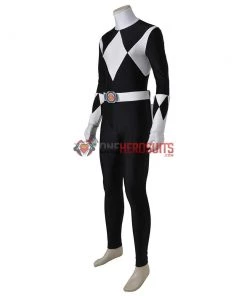 OneHeroSuits Black Ranger Cosplay Costumes Mighty Morphin Power Rangers Cosplay Suit