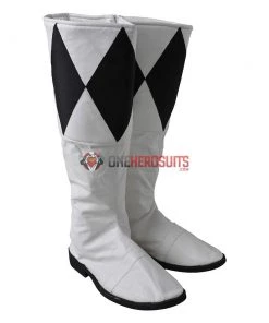 OneHeroSuits Black Ranger Cosplay Boots Mighty Morphin Power Rangers Cosplay Shoes Costumes