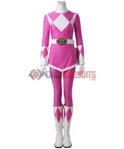 OneHeroSuits Pterosaur Pink Ranger Cosplay Shoes Mighty Morphin Power Rangers Boots Costumes