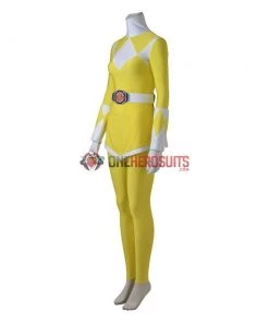 OneHeroSuits Yellow Ranger Female Cosplay Costumes Mighty Morphin Power Rangers Cosplay Suit