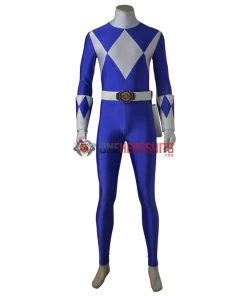 OneHeroSuits Blue Ranger Cosplay Costumes Mighty Morphin Power Rangers Cosplay Suit