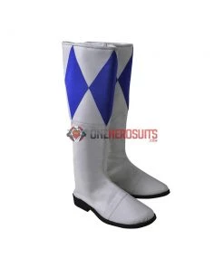 OneHeroSuits Blue Ranger Cosplay Boots Mighty Morphin Power Rangers Cosplay Shoes