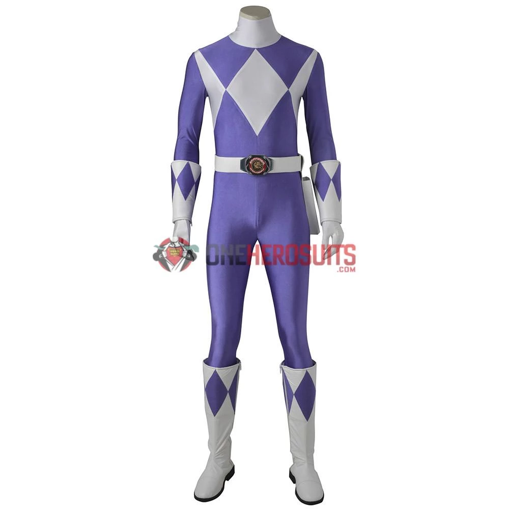 OneHeroSuits Expert-level Cosplay Bodysuit & Zentai Purple Power Ranger Cosplay Suit Mighty Morphin Power Rangers Suit 2 OneHeroSuits Expert-level Cosplay Bodysuit & Zentai Purple Power Ranger Cosplay Suit Mighty Morphin Power Rangers Suit