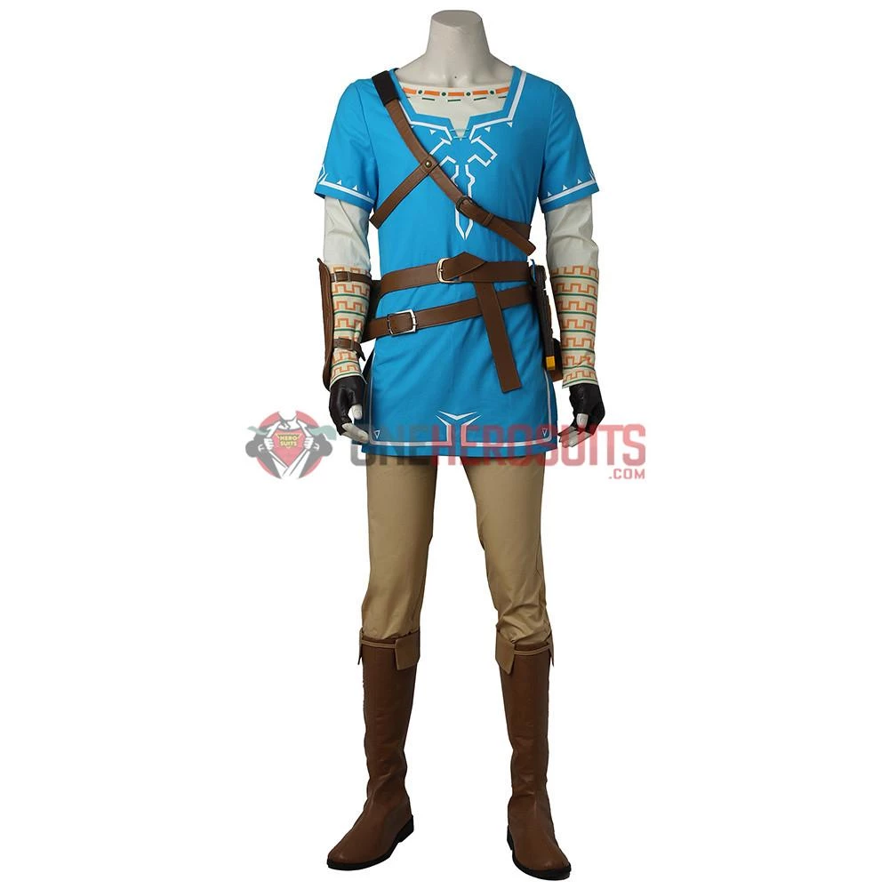 OneHeroSuits Link Blue Tunic Cosplay Shoes The Legend Of Zelda Breath Of The Wild Boots 5 OneHeroSuits Link Blue Tunic Cosplay Shoes The Legend Of Zelda Breath Of The Wild Boots