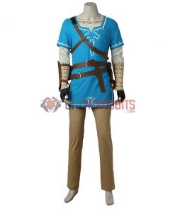 OneHeroSuits Link Blue Tunic Cosplay Costume The Legend Of Zelda Breath Of The Wild Suit