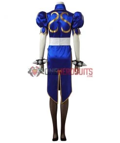 OneHeroSuits Chun Li Cosplay Costume Chinese Kung Fu Dress Up Street Fighter Suit