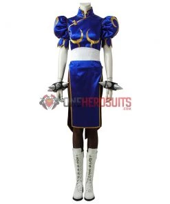 OneHeroSuits Chun Li Cosplay Shoes Chinese Kung Fu Dress Up Street Fighter Boots Costumes