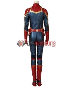 OneHeroSuits Costumes Carol Danvers Cosplay Costume Captain Marvel Dark Color Red Cosplay Suit