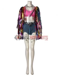 OneHeroSuits Birds Of Prey Cosplay Costumes Harley Quinn Rainbow Cosplay Suit
