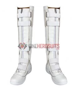 OneHeroSuits Black Widow White Cosplay Shoes Natasha Romanoff Cosplay Boots