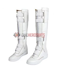 OneHeroSuits Black Widow White Cosplay Shoes Natasha Romanoff Cosplay Boots