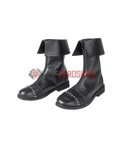 OneHeroSuits Cloud Strife Black Cosplay Boots FFVII Remake Cosplay Shoes