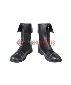 OneHeroSuits Cloud Strife Black Cosplay Boots FFVII Remake Cosplay Shoes
