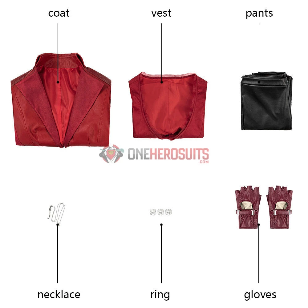 Costumes Avengers Endgame Scarlet Witch Cosplay Costume OneHeroSuits 9 Costumes Avengers Endgame Scarlet Witch Cosplay Costume OneHeroSuits