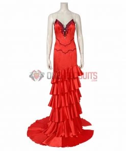 OneHeroSuits Final Fantasy VII Cosplay Costume Aerith Red Dress Cosplay Suit Costumes