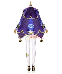 Genshin Impact Qiqi Cosplay Costume OneHeroSuits Costumes