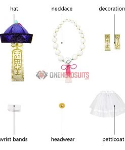 Genshin Impact Qiqi Cosplay Costume OneHeroSuits Costumes