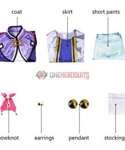 Genshin Impact Qiqi Cosplay Costume OneHeroSuits Costumes