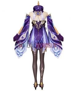 OneHeroSuits Keqing Genshin Impact Cosplay Costume Full Set With Cosplay Boots