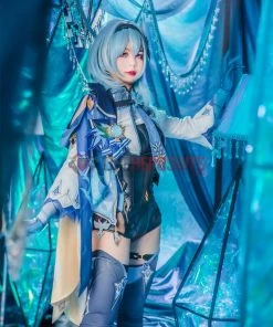 OneHeroSuits Eula Genshin Impact Cosplay Costume Full Set With Cosplay Boots Costumes