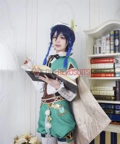 OneHeroSuits Venti Genshin Impact Cosplay Costume Full Set With Cosplay Boots Costumes
