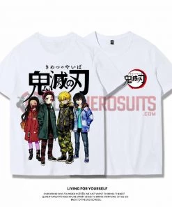 OneHeroSuits Demon Slayer Creative Print Anime T-shirt Nezuko/Tanjiro/Zenitsu/Inosuke