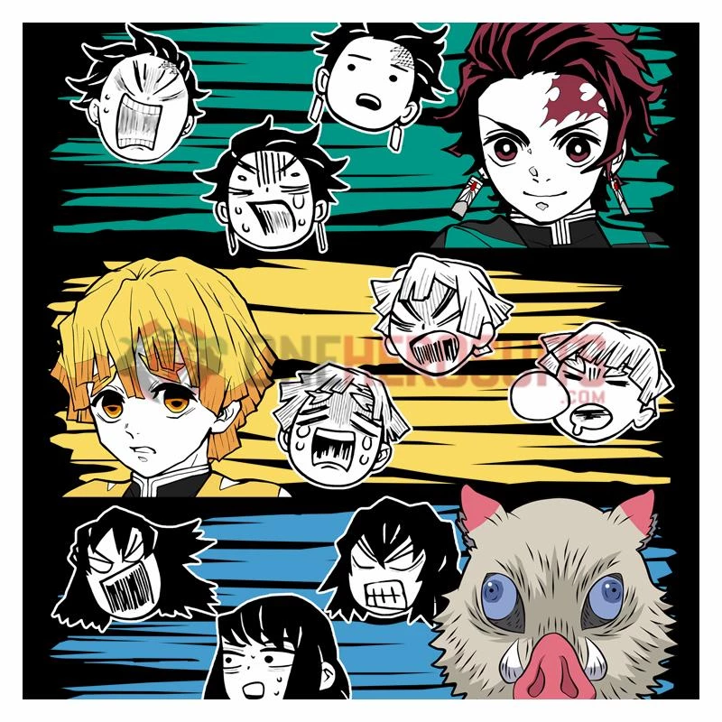 OneHeroSuits Demon Slayer Creative Print Anime Cotton T-shirt