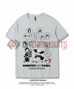 OneHeroSuits Demon Slayer Creative Print Anime T-shirt Nezuko/Tanjiro/Zenitsu