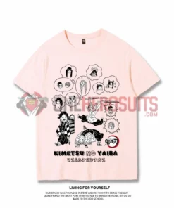 OneHeroSuits Demon Slayer Creative Print Anime T-shirt Nezuko/Tanjiro/Zenitsu