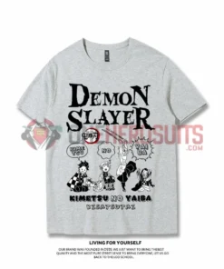 OneHeroSuits Demon Slayer Creative Print Anime T-shirt Nezuko/Tanjiro/Zenitsu