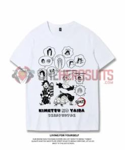 OneHeroSuits Demon Slayer Creative Print Anime T-shirt Nezuko/Tanjiro/Zenitsu