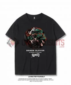 OneHeroSuits Demon Slayer Creative Print Anime T-shirt Tanjirou/Nezuko