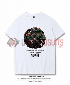 OneHeroSuits Demon Slayer Creative Print Anime T-shirt Tanjirou/Nezuko