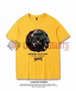 OneHeroSuits Demon Slayer Creative Print Anime T-shirt Tanjirou/Nezuko
