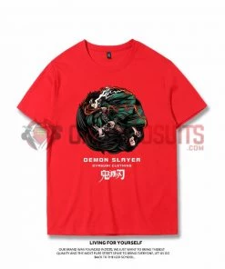 OneHeroSuits Demon Slayer Creative Print Anime T-shirt Tanjirou/Nezuko