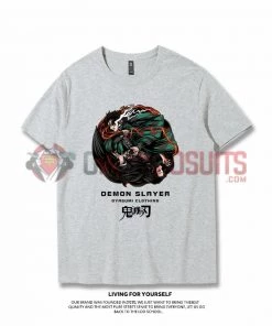 OneHeroSuits Demon Slayer Creative Print Anime T-shirt Tanjirou/Nezuko