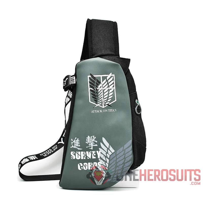 OneHeroSuits Attack On Titan Fanny Pack Survey Corps Creative Crossbody Bag Accessories 2 OneHeroSuits Attack On Titan Fanny Pack Survey Corps Creative Crossbody Bag Accessories