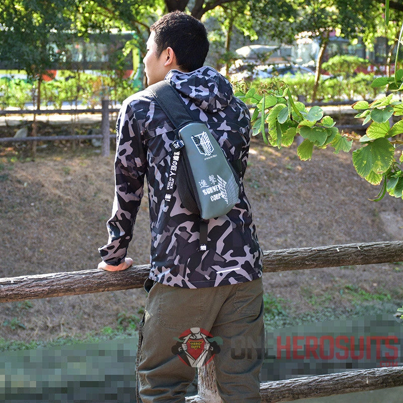 OneHeroSuits Attack On Titan Fanny Pack Survey Corps Creative Crossbody Bag Accessories 4 OneHeroSuits Attack On Titan Fanny Pack Survey Corps Creative Crossbody Bag Accessories