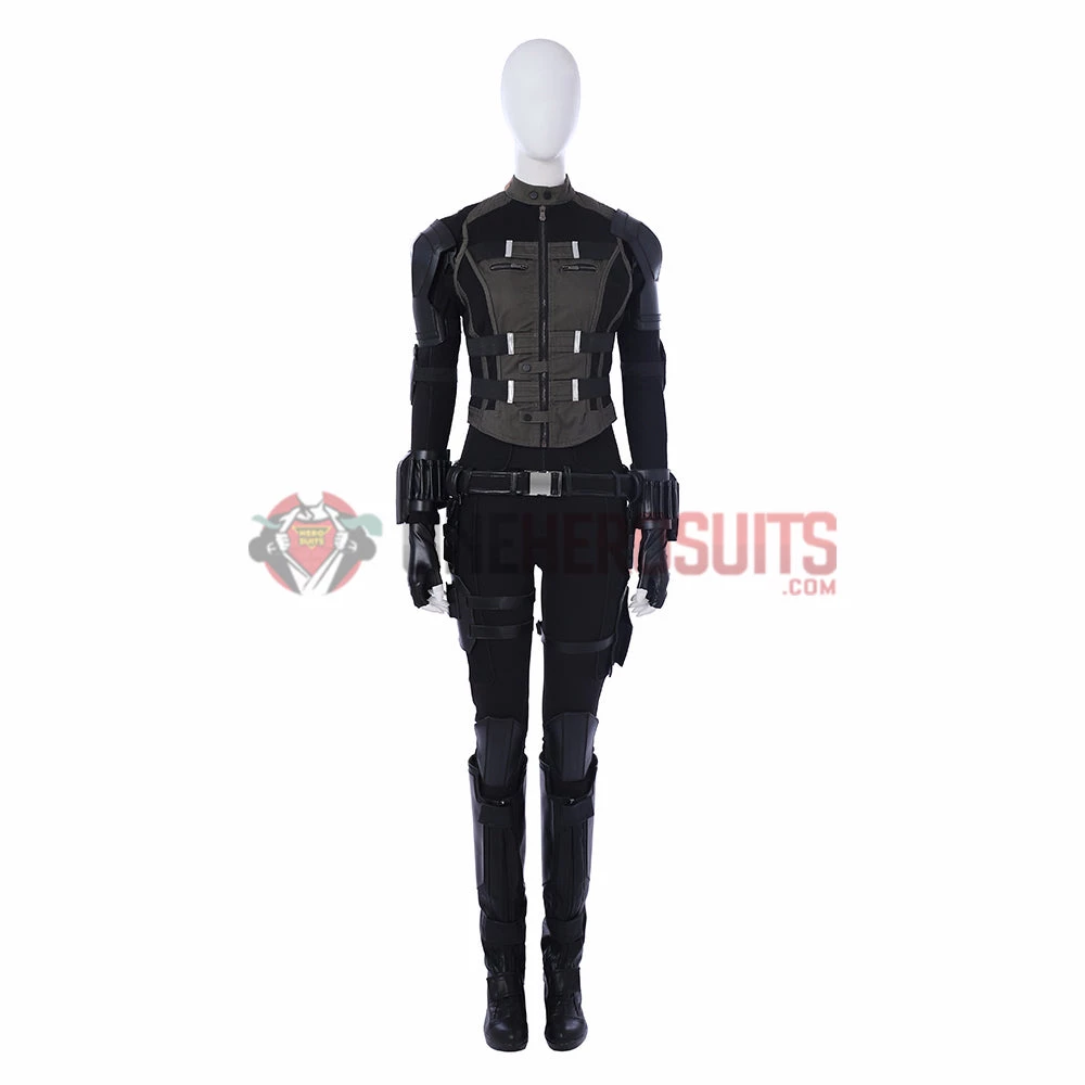 OneHeroSuits Avengers 3 Black Widow Cosplay Costumes Green Edition Suits 2 OneHeroSuits Avengers 3 Black Widow Cosplay Costumes Green Edition Suits