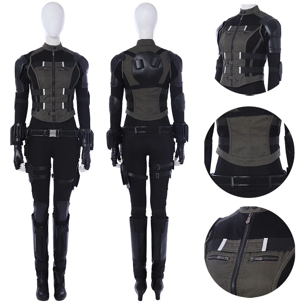 OneHeroSuits Avengers 3 Black Widow Cosplay Costumes Green Edition Suits 1 OneHeroSuits Avengers 3 Black Widow Cosplay Costumes Green Edition Suits