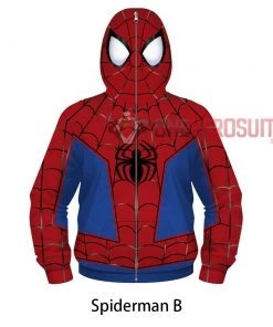 OneHeroSuits Kids Cosplay Kids Spiderman Creative 3D Printed Zip Hoodie 14 OneHeroSuits Kids Cosplay Kids Spiderman Creative 3D Printed Zip Hoodie