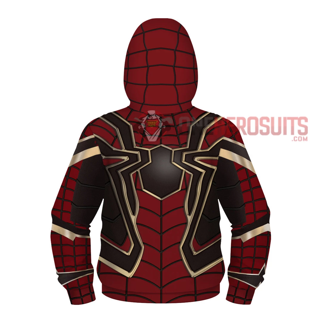 OneHeroSuits Kids Cosplay Kids Spiderman Creative 3D Printed Zip Hoodie 3 OneHeroSuits Kids Cosplay Kids Spiderman Creative 3D Printed Zip Hoodie